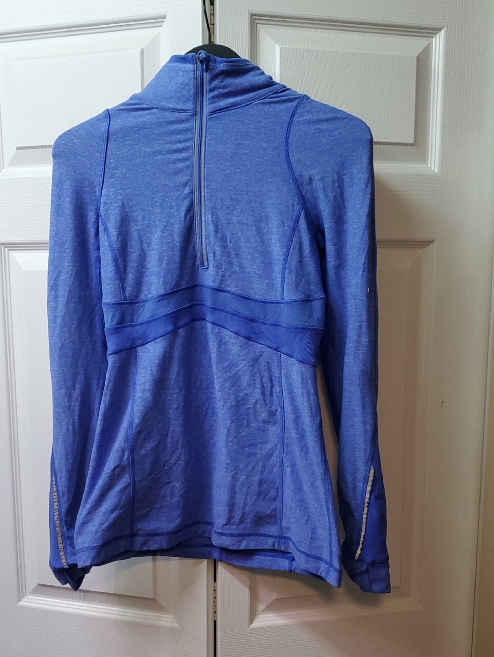 LULULEMON Women's Blue Long-Sleeve Half-Zip Active Top